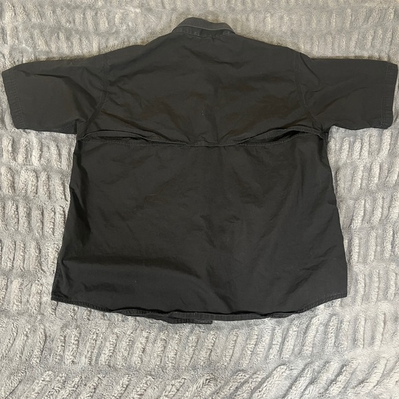 5.11 Tactical Mens Extra Large Black Short Sleeve Button Up Shirt Work Utility - Picture 2 of 8